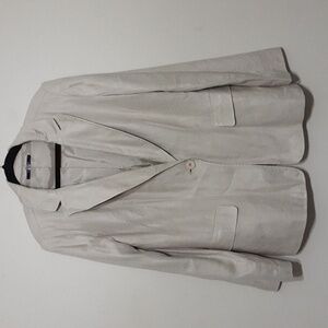 Chadwick women blazer linen blend button closure size 16T